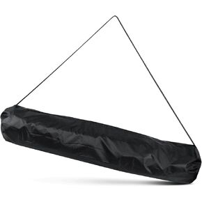 Camp Chair Replacement Bag, Protective Carrying Chair Bag with Drawstring Strap for Foldable Chair, Folding Lawn Chair, GCI Rocker Chair, Tent Pole, Black (48x11in)