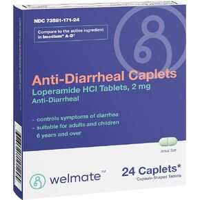 WELMATE Anti-Diarrheal SoftGels | Loperamide HCL 2 mg | Diarrhea Symptom Relief | Upset Stomach Reliever | Anti-Gas | Anti Diarrhea Pills | Travel Essentials | Made in USA | 24 Count Blister Pack