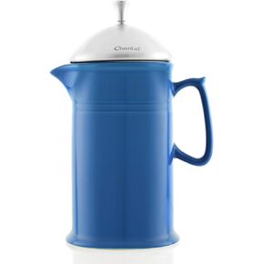 Chantal Stoneware French Press with Stainless Steel Plunger and Lid, 16 ounce capacity, Matte Black