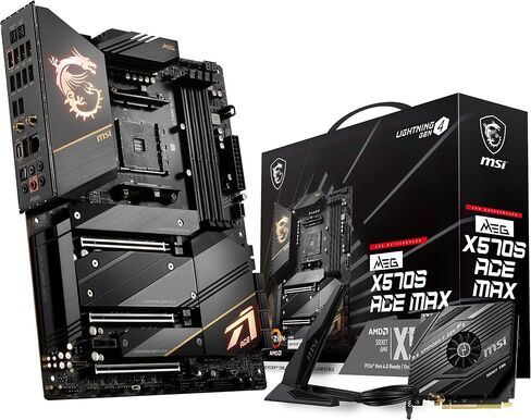 MSI MEG X570S ACE MAX Gaming Motherboard (ATX, AMD, Socket AM4. DDR4, PCIe 4, CFX, M.2 Slots, Wi-Fi 6E) in Saudi Arabia