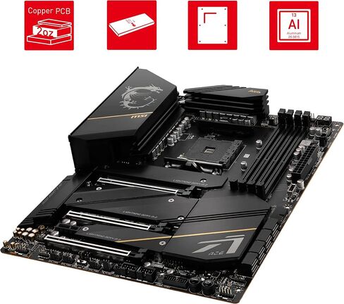 MSI MEG X570S ACE MAX Gaming Motherboard (ATX, AMD, Socket AM4. DDR4, PCIe 4, CFX, M.2 Slots, Wi-Fi 6E) in Saudi Arabia