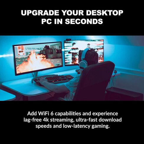 D-Link USB WiFi 6 Adapter AX1800 USB 3.0 Dual Band Long Range MU-MIMO Wireless Internet Network for Desktop PC Laptop Windows (DWA-X1850) in Saudi Arabia