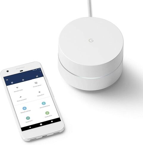 Google WiFi System, 1-Pack - Router Replacement for Whole Home Coverage - NLS-1304-25,white in Kuwait