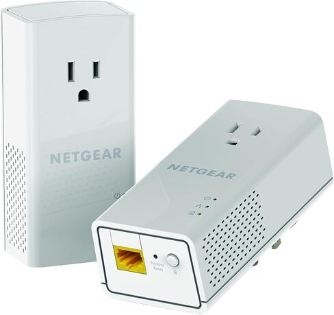 مجموعة محول NETGEAR Powerline، قابس حائط بسرعة 1000 ميجابت في الثانية، 1 منافذ جيجابت إيثرنت (PL1000-100PAS) in Kuwait