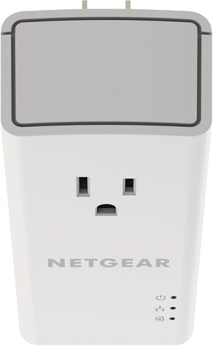 مجموعة محول NETGEAR Powerline، قابس حائط بسرعة 1000 ميجابت في الثانية، 1 منافذ جيجابت إيثرنت (PL1000-100PAS) in Kuwait