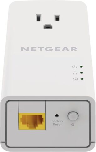 مجموعة محول NETGEAR Powerline، قابس حائط بسرعة 1000 ميجابت في الثانية، 1 منافذ جيجابت إيثرنت (PL1000-100PAS) in Kuwait
