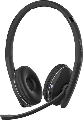 EPOS Adapt 261 - سماعة رأس مزدوجة الجوانب، لاسلكية، بلوتوث ثنائي الاتصال، دونجل USB-C متضمن، محسّن من UC ومعتمد من Microsoft Teams، أسود in Kuwait