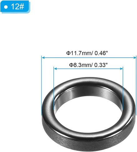 PATIKIL Fishing Rod Guide Rings, Ceramic Guides Rings Fish Rod Repair Fishing Pole Eyelet Replacement in Saudi Arabia