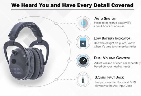 Pro Ears Pro Tac SC Gold Low Profile منخفضة الوزن NRR 25 واقيات السمع، GSPT300G in Kuwait