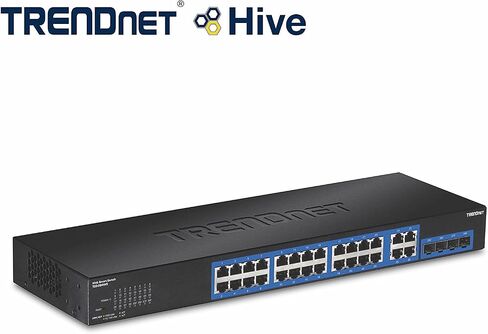 محول شبكة جيجابايت 20 منفذ من تريندنت ، 16 منافذ جيجابت، 4 منافذ جيجابايت مشتركة (RJ-45/SFP)، VLAN، QoS، LACP، IPv6، سعة تبديل 40 جيجابايت في الثانية TEG-204WS in Kuwait