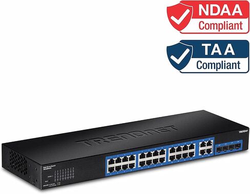 محول شبكة جيجابايت 20 منفذ من تريندنت ، 16 منافذ جيجابت، 4 منافذ جيجابايت مشتركة (RJ-45/SFP)، VLAN، QoS، LACP، IPv6، سعة تبديل 40 جيجابايت في الثانية TEG-204WS in Kuwait