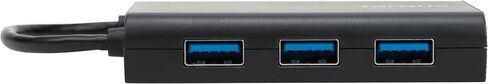 موزع USB 2.0 بـ 4 منافذ من تارجوس، أسود - متوافق مع أجهزة الكمبيوتر الشخصية وأجهزة Mac، أنيق وسهل السفر (ACH114US) in Kuwait