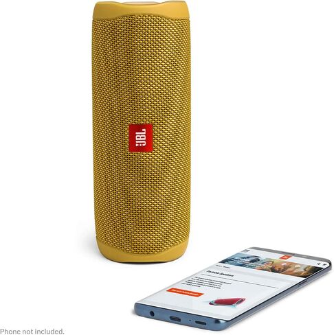 JBL FLIP 5, Waterproof Portable Bluetooth Speaker, Black, Small | Sounds better than ever, Bring the party anywhere, Make a splash with IPX7 waterproof design, A rainbow of colours in Kuwait