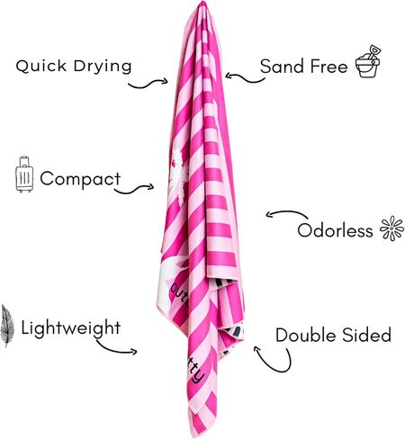 4 Pack Microfiber Beach Towel Oversized + Travel Backpack - Sand Free Beach Towel Quick Dry Travel Towel for Beach Pool Cruise Essentials Must Haves Pink Towel Set Mermaid Gifts in Saudi Arabia