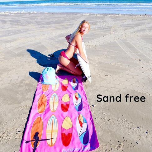 4 Pack Microfiber Beach Towel Oversized + Travel Backpack - Sand Free Beach Towel Quick Dry Travel Towel for Beach Pool Cruise Essentials Must Haves Pink Towel Set Mermaid Gifts in Saudi Arabia