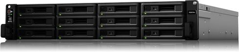 Synology 12bay NAS RackStation RS3618xs (Diskless), RS3618xs & 10Gb Ethernet Adapter 2 SFP+ Ports (E10G21-F2), Black in Saudi Arabia