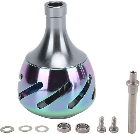 Fishing Reel Handle,Power Handle Grip,Fishing Reel Handle,Fishing Power Knob Reel Handle Knob All Metal Colorful Fishing Accessories Replacement in Saudi Arabia