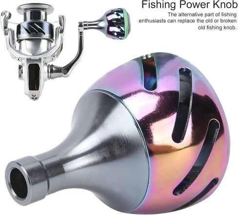 Fishing Reel Handle,Power Handle Grip,Fishing Reel Handle,Fishing Power Knob Reel Handle Knob All Metal Colorful Fishing Accessories Replacement in Saudi Arabia