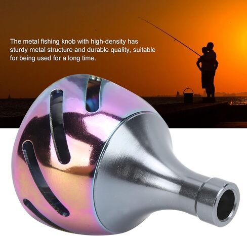 Fishing Reel Handle,Power Handle Grip,Fishing Reel Handle,Fishing Power Knob Reel Handle Knob All Metal Colorful Fishing Accessories Replacement in Saudi Arabia