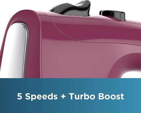 BLACK+DECKER Hand Held Mixer MX610B, 5-Speed | 350W hand mixer with Turbo Boost, beaters, whisk, dough hooks and snap-on storage case. in Kuwait