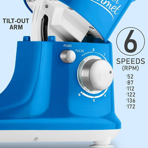 Sencor STM3624RD 6 Speed Stand Mixer with Pouring Shield and 4 Specialized Metal Attachments and Stainless Steel Bowl, 4.2 Qt, Red in Saudi Arabia