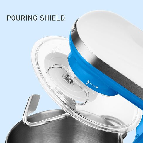 Sencor STM3624RD 6 Speed Stand Mixer with Pouring Shield and 4 Specialized Metal Attachments and Stainless Steel Bowl, 4.2 Qt, Red in Saudi Arabia