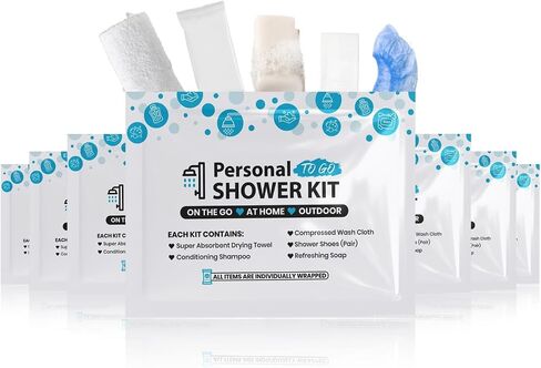 Compact Personal Shower Kit To-Go– Your Hygiene Companion for Travel, Gym, and Outdoor Adventures (1) in Kuwait