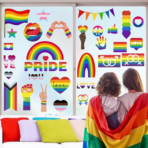 Mfault 81 قطعة ملصقات نافذة لعيد الشكر السعيد، 9 ورقات، ملصقات أوراق القيقب الخريفية، ملصقات ديكورات العطلات، موسم حصاد الخريف، غرفة المعيشة، ديكور المنزل والمطبخ in Kuwait