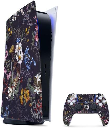 MightySkins Gaming Skin for PS5 / PlayStation 5 Digital Edition Bundle - Great Wave of Kanagawa | Protective Viny wrap | Easy to Apply | Made in The USA in Kuwait