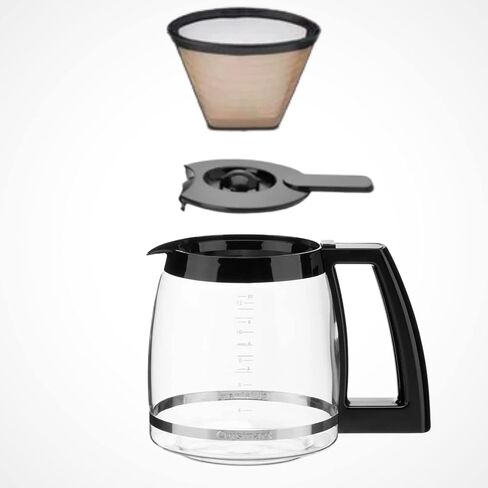 ماكينة صنع القهوة Cuisinart DCC-1200P1 Brew Central القابلة للبرمجة سعة 12 كوب، إبريق، كروم مصقول in Kuwait