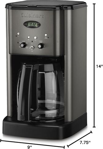 ماكينة صنع القهوة Cuisinart DCC-1200P1 Brew Central القابلة للبرمجة سعة 12 كوب، إبريق، كروم مصقول in Kuwait