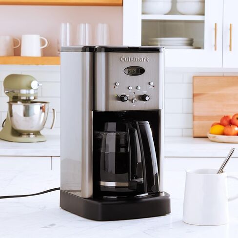 ماكينة صنع القهوة Cuisinart DCC-1200P1 Brew Central القابلة للبرمجة سعة 12 كوب، إبريق، كروم مصقول in Kuwait