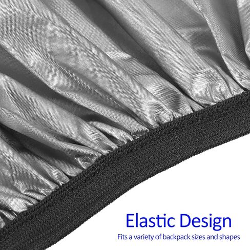 2 Pack Backpack Rain Cover - Waterproof Lightweight Cover with Vertical Reflective Strap, Apply to Cycling/Hiking/Mountain Climbing (30-40L, S, Dark Blue) in Saudi Arabia