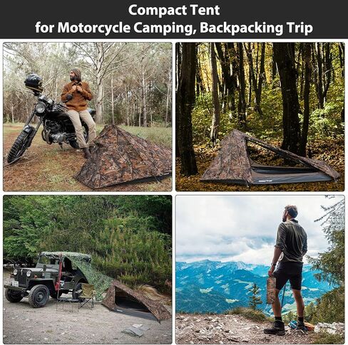 GEERTOP خيمة Bivy خفيفة لشخص واحد 3 مواسم مقاومة للماء لشخص واحد خيمة الظهر للتخييم والمشي لمسافات طويلة على ظهره والسفر في الهواء الطلق معدات البقاء على قيد الحياة in Kuwait