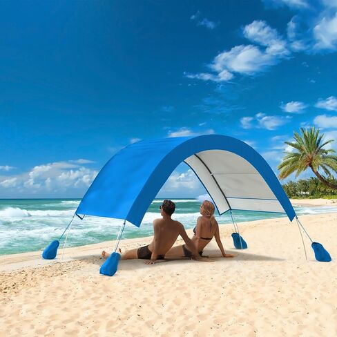 Portable Family Beach Tent Fits 2-4 Adults,Outdoor Deluxe Shade Tent,UPF 50+ UV Protection,Easy Set-Up Sun Shelters,Camping Sun Shade Canopy,Sunshade For Trips Fishing Backyard Park Picnics Sand Grass in Saudi Arabia