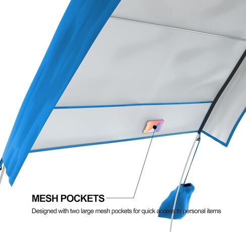 Portable Family Beach Tent Fits 2-4 Adults,Outdoor Deluxe Shade Tent,UPF 50+ UV Protection,Easy Set-Up Sun Shelters,Camping Sun Shade Canopy,Sunshade For Trips Fishing Backyard Park Picnics Sand Grass in Saudi Arabia
