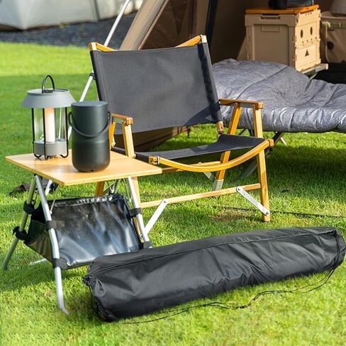 Camp Chair Replacement Bag, Protective Carrying Chair Bag with Drawstring Strap for Foldable Chair, Folding Lawn Chair, GCI Rocker Chair, Tent Pole, Black (48x11in) in Saudi Arabia