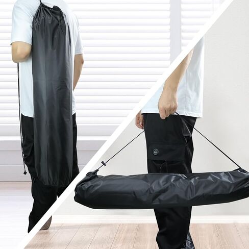 Camp Chair Replacement Bag, Protective Carrying Chair Bag with Drawstring Strap for Foldable Chair, Folding Lawn Chair, GCI Rocker Chair, Tent Pole, Black (48x11in) in Saudi Arabia