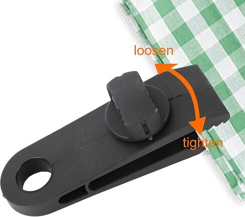 12 Set Tarp Clips with Carabiner,Lock Grip Thumb Screw Camp Tent Clamp Clip Great for Outdoors Camping, Awning, Tent Canopies, Car Covers,Swimming Pool Covers in Saudi Arabia
