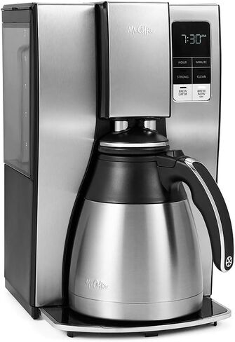 Mr. Coffee Coffee Maker, Programmable Coffee Machine with Auto Pause, 10 Cups, Stainless Steel in Saudi Arabia