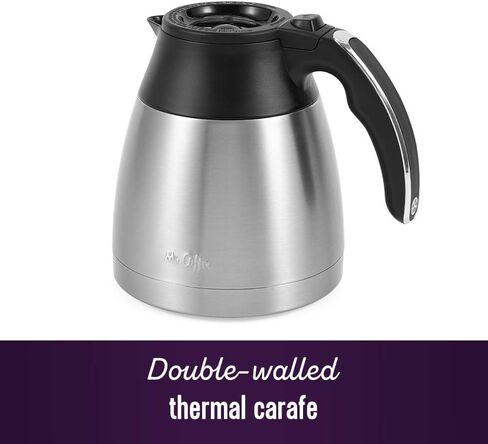 Mr. Coffee Coffee Maker, Programmable Coffee Machine with Auto Pause, 10 Cups, Stainless Steel in Saudi Arabia