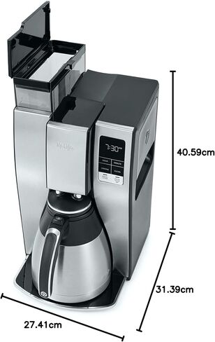 Mr. Coffee Coffee Maker, Programmable Coffee Machine with Auto Pause, 10 Cups, Stainless Steel in Saudi Arabia