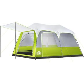 8/10 Person Instant Family Tent, Outdoor Camping Tent, Easy Setup, Includes Rainfly, Room Divider, Carry Bag, Instant Tents for Camping, Hiking