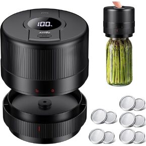 AllToU Electric Mason Jar Vacuum Sealer Kit, Can Sealer, Handheld Food Saver Jar Sealer for Wide Mouth and Regular Mouth Mason Jars in Kuwait