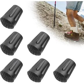 Walking Cane Tips,Trekking Pole Walking Hiking Sticks Tips Protectors,Replacement Rubber Stick Tips for Most Mountaineering and Hiking Walking Sticks,Poles Lost or Worn Out Standard Tips