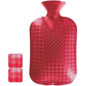 Fashy 2.0 Litre Cranberry Plain Hot Water Bottle