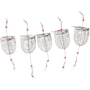 BESPORTBLE 10 Pcs Fishing Basket Fishing Equipment Minnow Net Auto Feeder Fishing Cage Crab Traps Fishing Basket