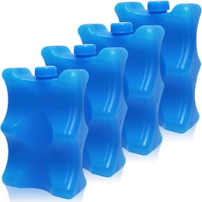 4 Pack Reusable Ice Pack for Breastmilk Storage, Bottle Ice Packs for Breastfeeding Working Mom