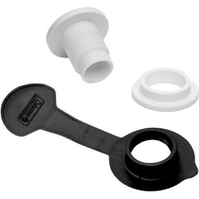 Coleman Cooler Standard Drain Plug with Black Cap, 1" Shaft