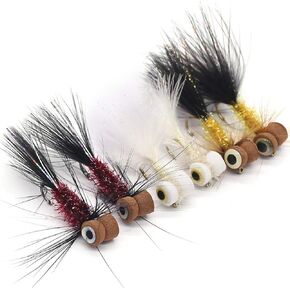 YZD يطير صيد سمك السلمون المرقط الكبير عدة أعلى 5 ذباب رأس فولاذي Flyfishing Gear قسط الرطب الجاف الذباب سمك السلمون المرقط السحر غاسل حورية Emerger صيد سمك السلمون المرقط متنوعة الذباب باس السلمون